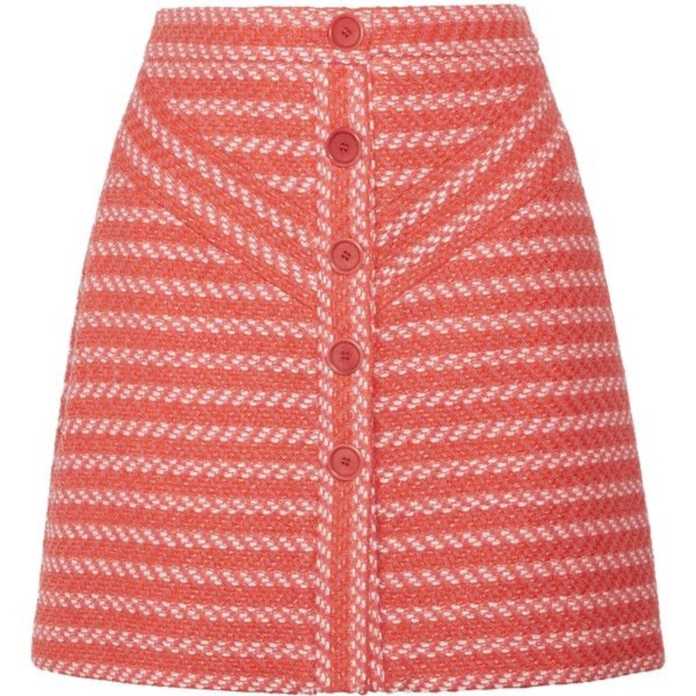 Maje Jalil Chevron Tweed Skirt NWT